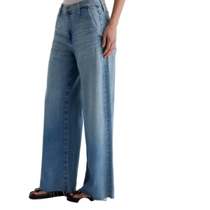 AG Stella Ankle Low-Slung Palazzo Jeans – Size 31 – Aires Wash